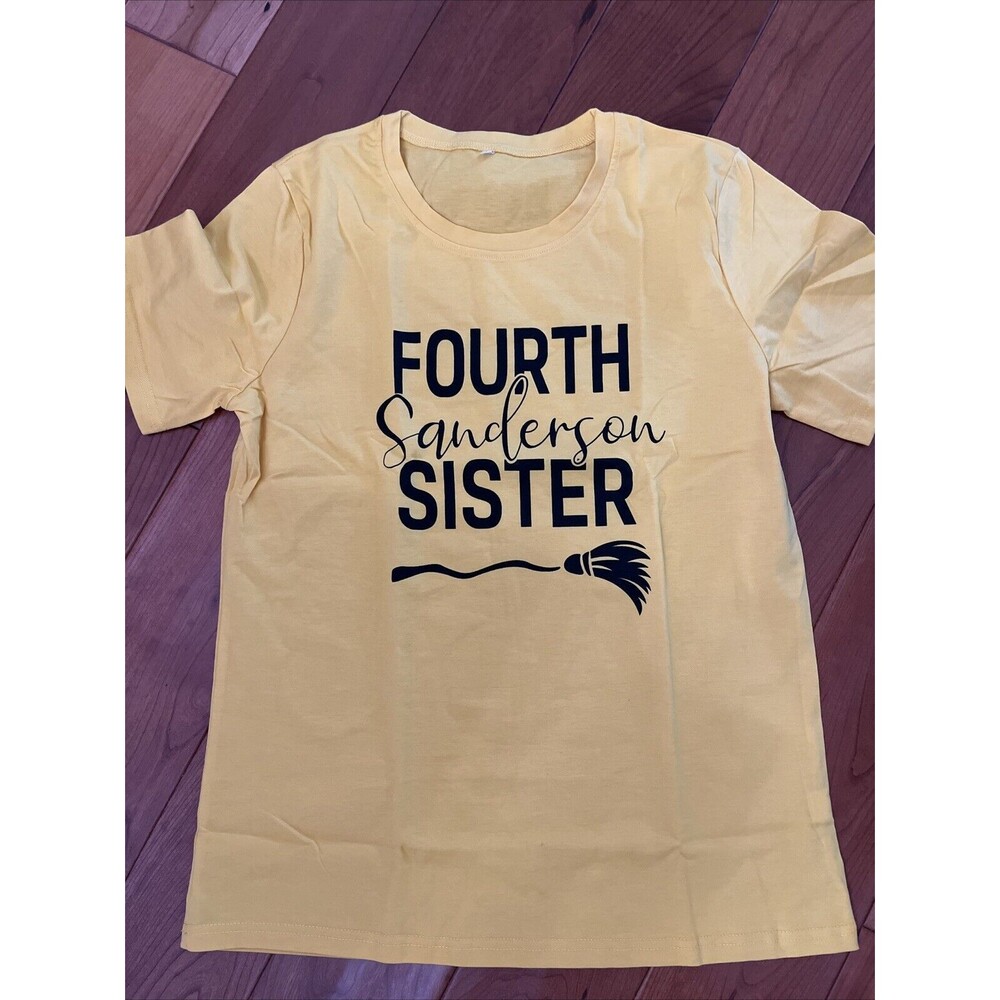 Halloween T Shirt  Size Medium Fourth Sanderson Sister Bright Yellow